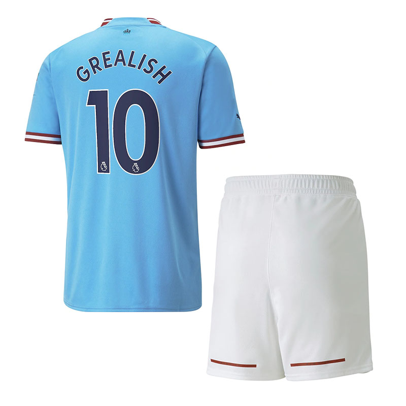 Camiseta Grealish 10 Manchester City Home 2022/2023 Niño Kit